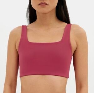 GF Collective Tommy Cropped Bra - Pomegranate